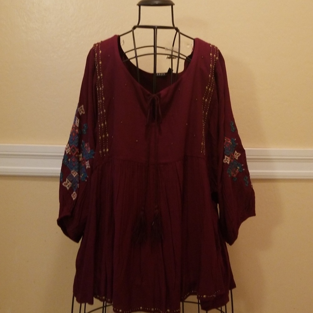 ALLOY PEASANT BLOUSE